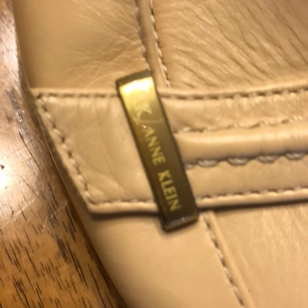 Anne Klein Leather Slingbacks